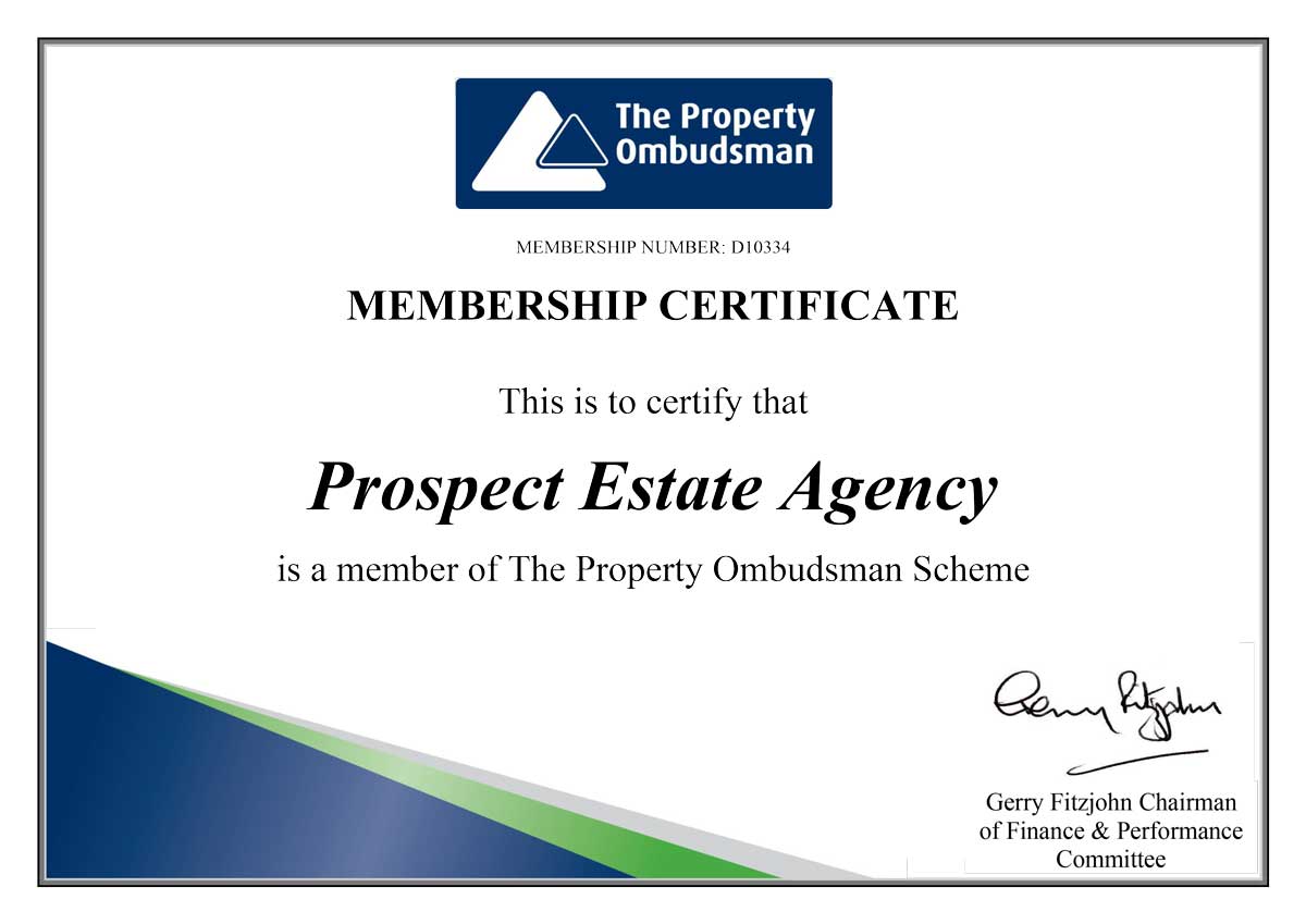 Prospect's TPO Membership Certificate